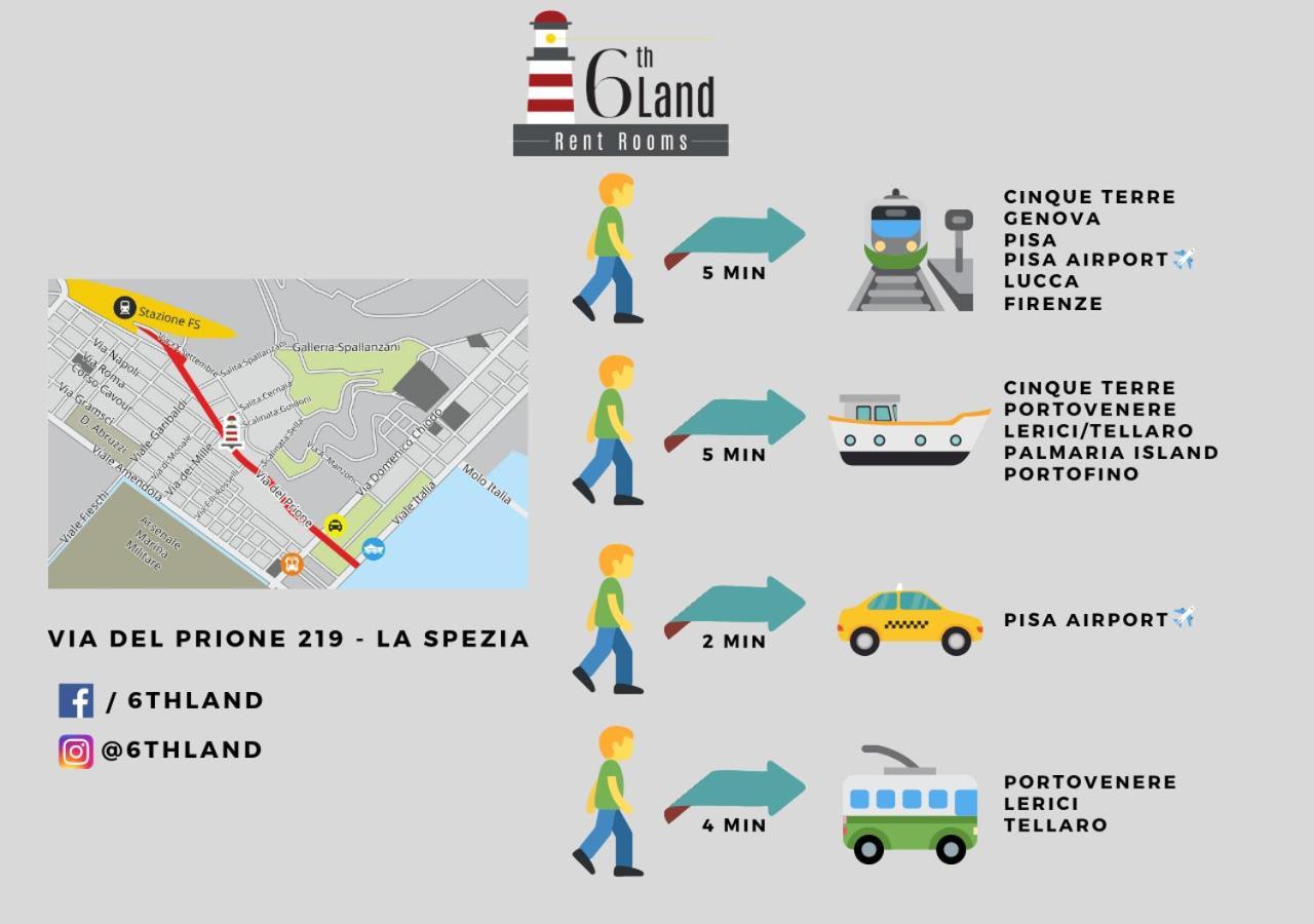 6Th Land - Rent Rooms Affittacamere La Spezia Ngoại thất bức ảnh